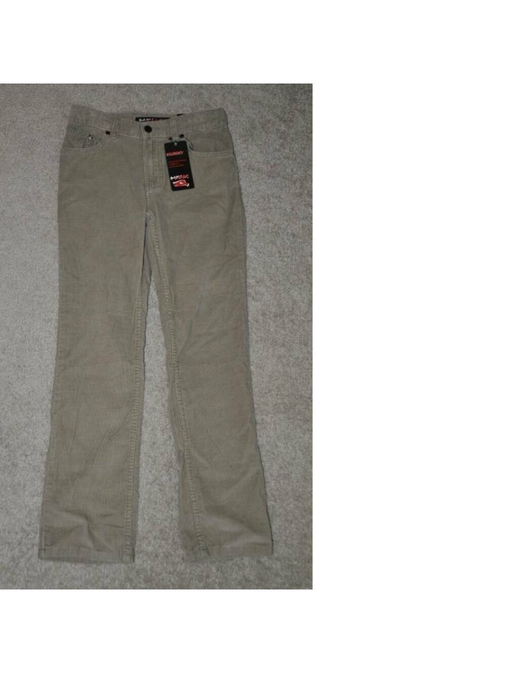 Tony Hawk Corduroy Pants 12 Boys Adjustable Waist Tan 5 Pocket Tapered